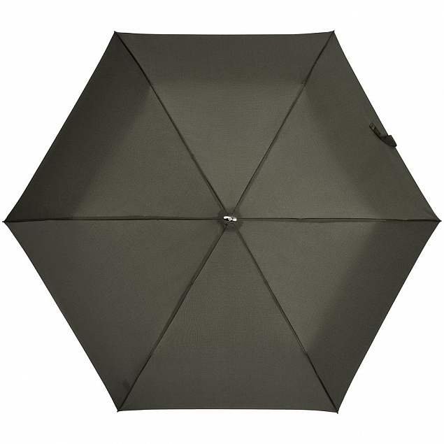 Зонт складной Rain Pro Flat, серый с логотипом в Санкт-Петербурге заказать по выгодной цене в кибермаркете AvroraStore