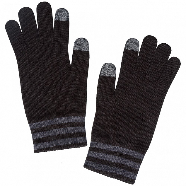 Перчатки Tiro, черные с серым с логотипом в Санкт-Петербурге заказать по выгодной цене в кибермаркете AvroraStore