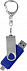Флешка Double Twist 16 Гб синяя с логотипом в Санкт-Петербурге заказать по выгодной цене в кибермаркете AvroraStore