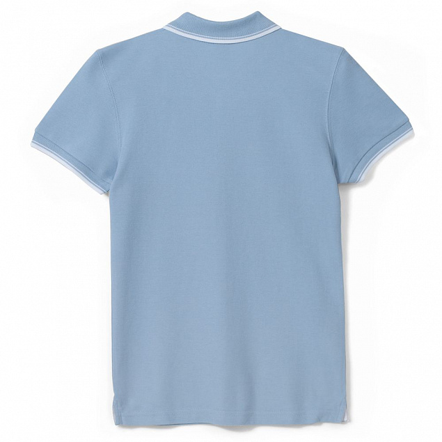 Рубашка поло женская Practice women 270, голубая с белым с логотипом в Санкт-Петербурге заказать по выгодной цене в кибермаркете AvroraStore
