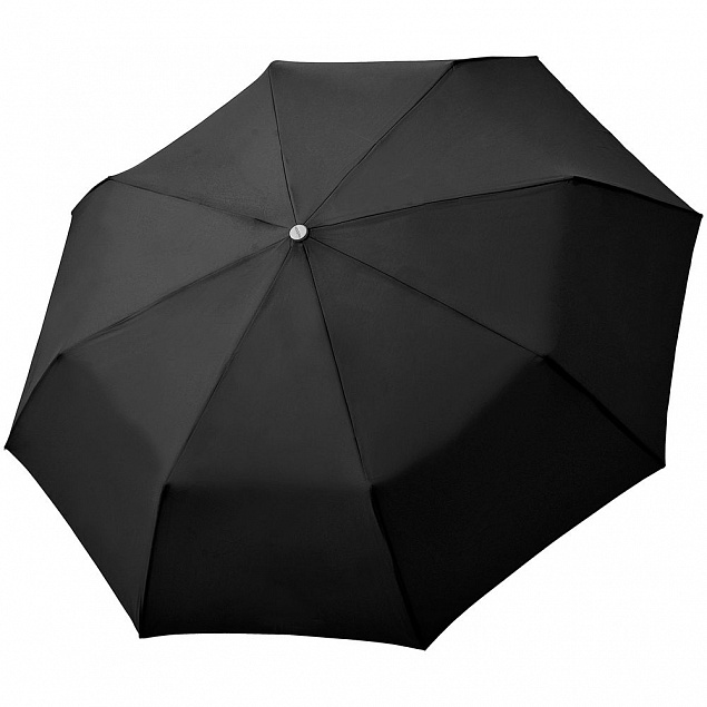 Зонт складной Carbonsteel Magic, черный с логотипом в Санкт-Петербурге заказать по выгодной цене в кибермаркете AvroraStore