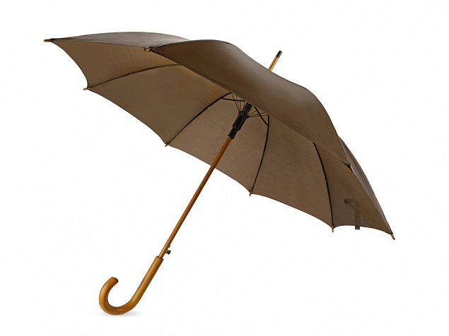 Зонт-трость Радуга, коричневый с логотипом в Санкт-Петербурге заказать по выгодной цене в кибермаркете AvroraStore