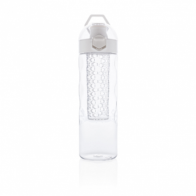 Герметичная бутылка для воды с контейнером для фруктов Honeycomb, белый с логотипом в Санкт-Петербурге заказать по выгодной цене в кибермаркете AvroraStore