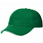 Бейсболка Classic, ярко-зеленая с белым кантом с логотипом в Санкт-Петербурге заказать по выгодной цене в кибермаркете AvroraStore