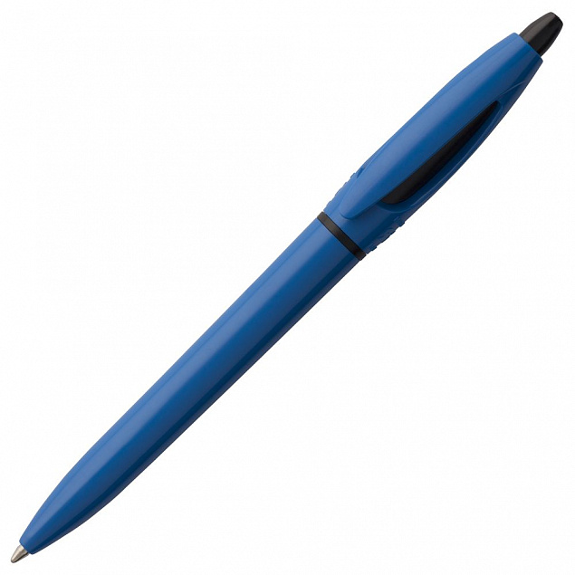 Ручка шариковая S! (Си), ярко-синяя с логотипом в Санкт-Петербурге заказать по выгодной цене в кибермаркете AvroraStore