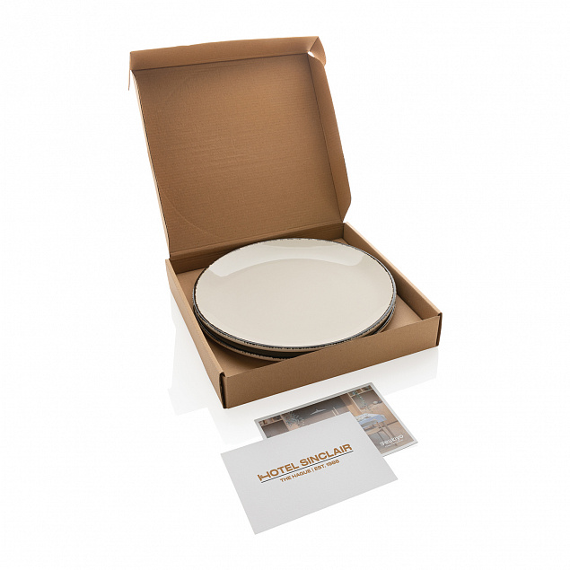 Набор керамических тарелок Ukiyo, 2 шт. с логотипом в Санкт-Петербурге заказать по выгодной цене в кибермаркете AvroraStore