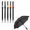 Зонт-трость Jenna, черный с красным с логотипом в Санкт-Петербурге заказать по выгодной цене в кибермаркете AvroraStore