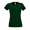Футболка женская IMPERIAL WOMEN XL тёмно-зелёный 100% хлопок 190г/м2 с логотипом в Санкт-Петербурге заказать по выгодной цене в кибермаркете AvroraStore
