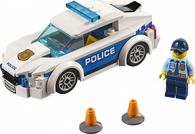 Конструктор «LEGO City. Автомобиль полицейского патруля» с логотипом в Санкт-Петербурге заказать по выгодной цене в кибермаркете AvroraStore