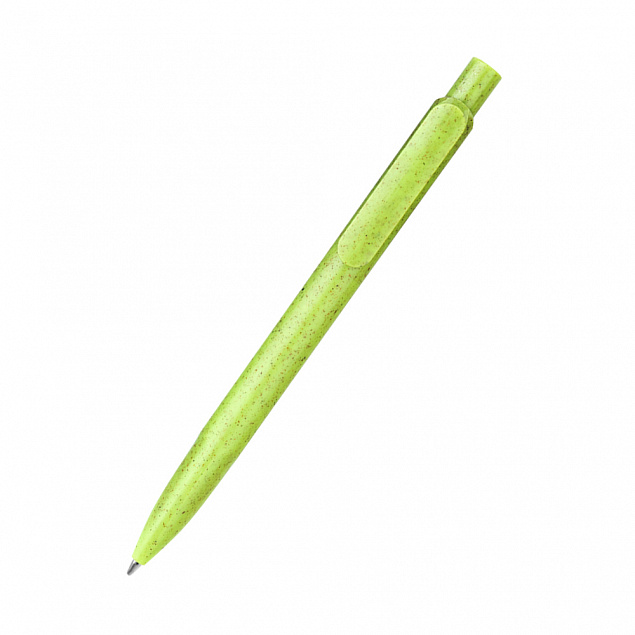 Ручка из биоразлагаемой пшеничной соломы Melanie, зеленая с логотипом в Санкт-Петербурге заказать по выгодной цене в кибермаркете AvroraStore
