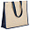 Холщовая сумка для покупок Bagari с синей отделкой с логотипом в Санкт-Петербурге заказать по выгодной цене в кибермаркете AvroraStore