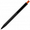 Ручка шариковая Chromatic, черная с оранжевым с логотипом в Санкт-Петербурге заказать по выгодной цене в кибермаркете AvroraStore