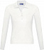 Рубашка поло женская с длинным рукавом PODIUM 210 белая с логотипом в Санкт-Петербурге заказать по выгодной цене в кибермаркете AvroraStore