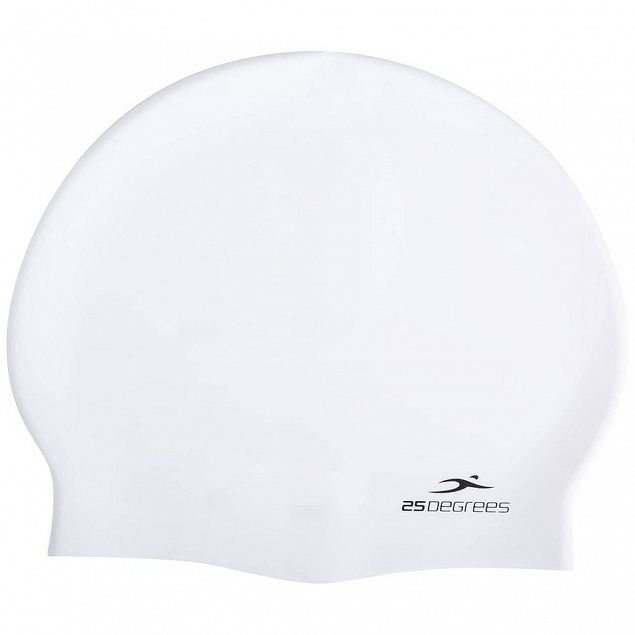 Шапочка для плавания Nuance, белая с логотипом в Санкт-Петербурге заказать по выгодной цене в кибермаркете AvroraStore