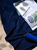Флисовый плед Warm&Peace, синий с логотипом в Санкт-Петербурге заказать по выгодной цене в кибермаркете AvroraStore