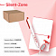 Набор подарочный SILENT-ZONE: бизнес-блокнот, ручка, наушники, коробка, стружка, бело-красный с логотипом в Санкт-Петербурге заказать по выгодной цене в кибермаркете AvroraStore