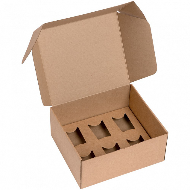 Коробка Grande с ложементом для стопок, крафт с логотипом в Санкт-Петербурге заказать по выгодной цене в кибермаркете AvroraStore