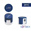 Беспроводная Bluetooth колонка "Echo", белый/темно-синий покрытие soft touch с логотипом в Санкт-Петербурге заказать по выгодной цене в кибермаркете AvroraStore