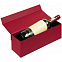 Коробка под бутылку Color Jacket, красная с логотипом в Санкт-Петербурге заказать по выгодной цене в кибермаркете AvroraStore