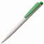 Ручка шариковая Senator Dart Polished, бело-зеленая с логотипом в Санкт-Петербурге заказать по выгодной цене в кибермаркете AvroraStore