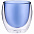 Стакан с двойными стенками Glass Bubble, синий с логотипом в Санкт-Петербурге заказать по выгодной цене в кибермаркете AvroraStore