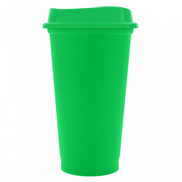 Стакан с крышкой Color Cap, зеленый с логотипом в Санкт-Петербурге заказать по выгодной цене в кибермаркете AvroraStore