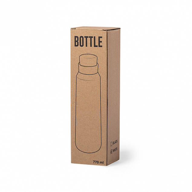 Бутылка для воды ANUKIN, черный, 770 мл, нержавеющая сталь с логотипом в Санкт-Петербурге заказать по выгодной цене в кибермаркете AvroraStore