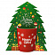 Коробка-украшение для чашки( D=9 см) в виде елки с логотипом в Санкт-Петербурге заказать по выгодной цене в кибермаркете AvroraStore