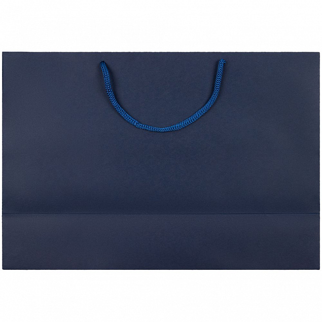Пакет бумажный Bicolor, белый с синим с логотипом в Санкт-Петербурге заказать по выгодной цене в кибермаркете AvroraStore
