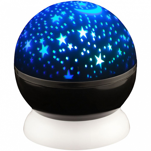 Проектор звездного неба Stardust, черный с белым с логотипом в Санкт-Петербурге заказать по выгодной цене в кибермаркете AvroraStore