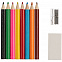 Набор Hobby с цветными карандашами, ластиком и точилкой, белый с логотипом в Санкт-Петербурге заказать по выгодной цене в кибермаркете AvroraStore