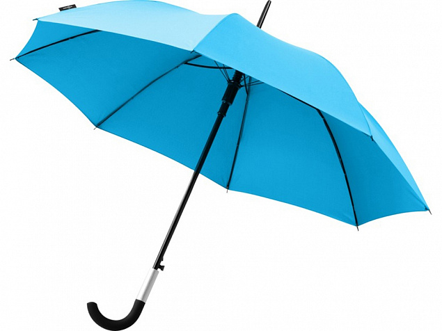 Зонт-трость Arch полуавтомат 23, аква с логотипом в Санкт-Петербурге заказать по выгодной цене в кибермаркете AvroraStore