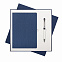 Подарочный набор Tweed/Arctic, синий (ежедневник недат А5, ручка) с логотипом в Санкт-Петербурге заказать по выгодной цене в кибермаркете AvroraStore