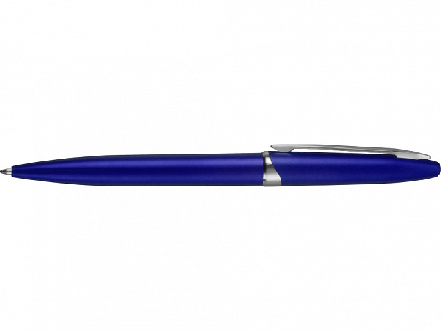 Ручка шариковая Империал, синий металлик с логотипом в Санкт-Петербурге заказать по выгодной цене в кибермаркете AvroraStore