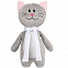 Мягкая игрушка Beastie Toys, котик с белым шарфом с логотипом в Санкт-Петербурге заказать по выгодной цене в кибермаркете AvroraStore