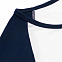 Футболка женская с длинным рукавом Milky LSL, белая с темно-синим с логотипом в Санкт-Петербурге заказать по выгодной цене в кибермаркете AvroraStore