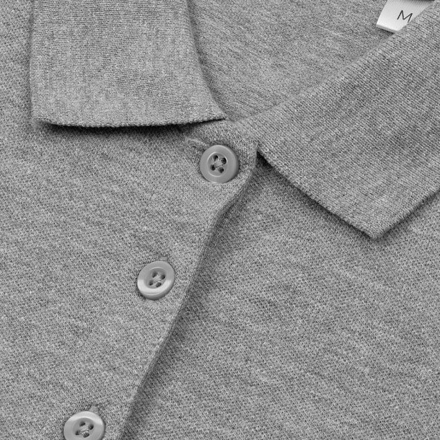 Рубашка поло мужская PHOENIX MEN, серый меланж с логотипом в Санкт-Петербурге заказать по выгодной цене в кибермаркете AvroraStore