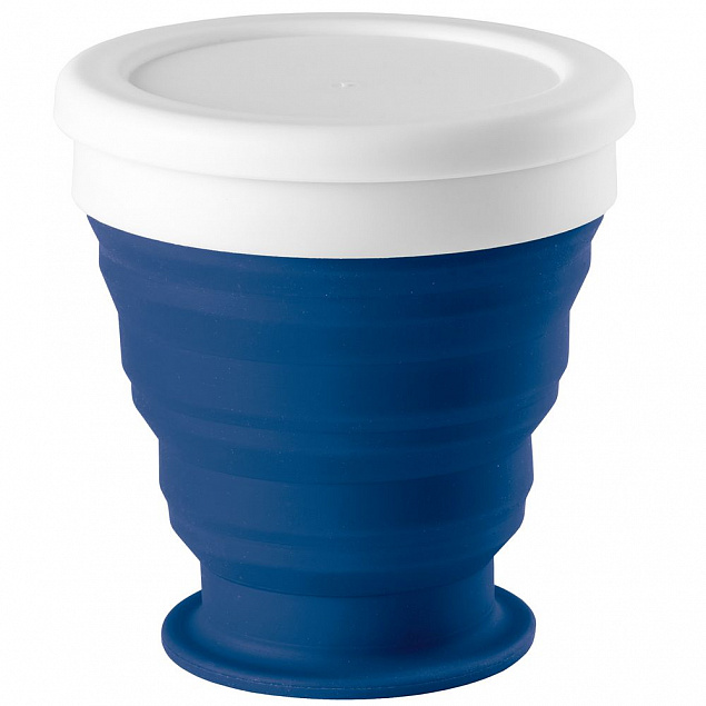 Складной стакан Astrada, синий с логотипом в Санкт-Петербурге заказать по выгодной цене в кибермаркете AvroraStore