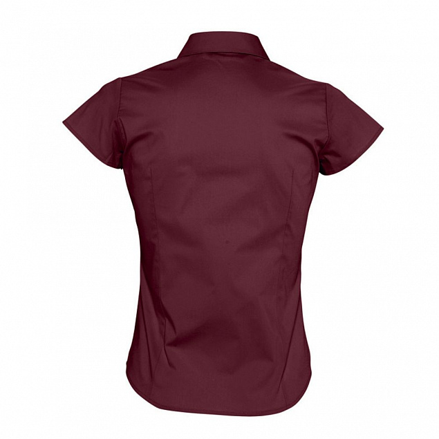 Рубашка женская с коротким рукавом Excess, бордовая с логотипом в Санкт-Петербурге заказать по выгодной цене в кибермаркете AvroraStore