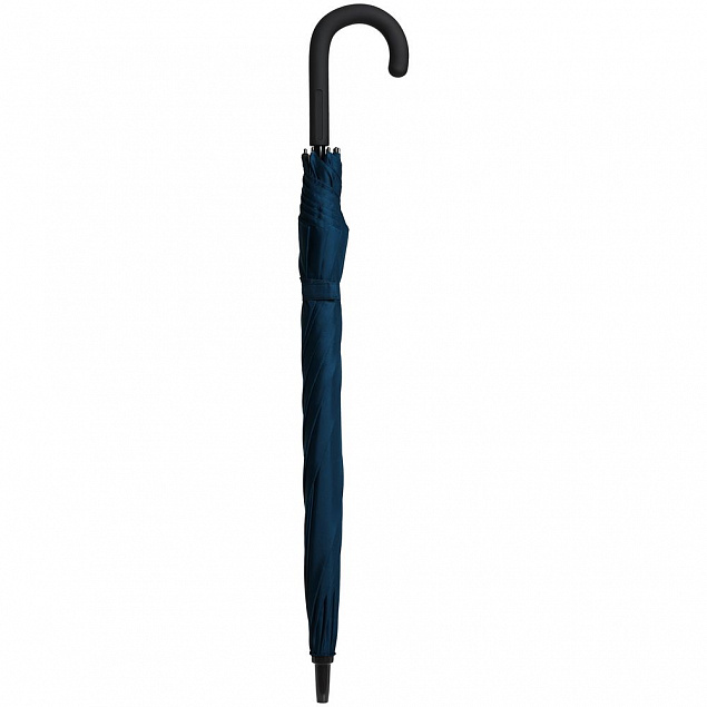 Зонт-трость Magic с проявляющимся цветочным рисунком, темно-синий с логотипом в Санкт-Петербурге заказать по выгодной цене в кибермаркете AvroraStore
