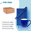 Набор подарочный SOFT-STYLE: бизнес-блокнот, ручка, кружка, коробка, стружка, синий с логотипом в Санкт-Петербурге заказать по выгодной цене в кибермаркете AvroraStore
