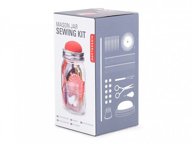 Швейный набор в банке Sewing Kit с логотипом в Санкт-Петербурге заказать по выгодной цене в кибермаркете AvroraStore