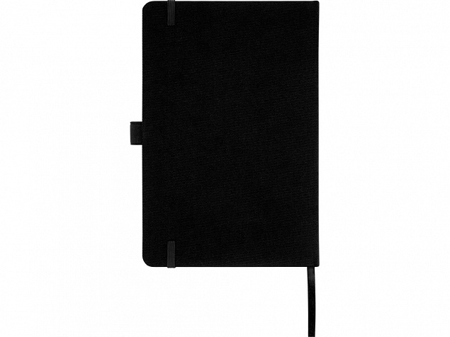 Блокнот Honua форматом A5 из переработанной бумаги с обложкой из переработанного ПЭТ, черный с логотипом в Санкт-Петербурге заказать по выгодной цене в кибермаркете AvroraStore