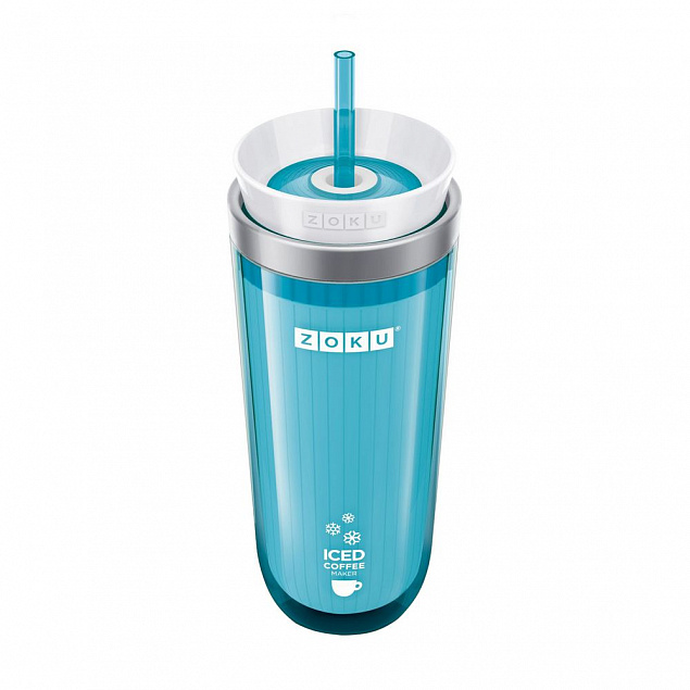 Стакан для охлаждения напитков Iced Coffee Maker, голубой с логотипом в Санкт-Петербурге заказать по выгодной цене в кибермаркете AvroraStore
