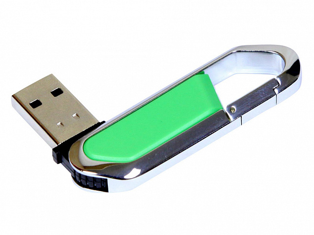 USB 2.0- флешка на 8 Гб в виде карабина с логотипом в Санкт-Петербурге заказать по выгодной цене в кибермаркете AvroraStore