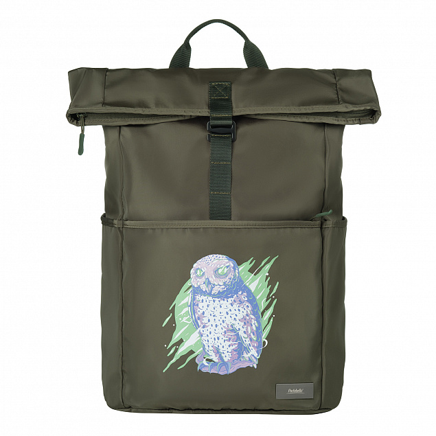Рюкзак Boston, зеленый/серый с логотипом в Санкт-Петербурге заказать по выгодной цене в кибермаркете AvroraStore