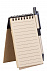 Блокнот на кольцах Eco Note с ручкой, черный с логотипом в Санкт-Петербурге заказать по выгодной цене в кибермаркете AvroraStore