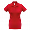 Рубашка поло женская ID.001 красная с логотипом в Санкт-Петербурге заказать по выгодной цене в кибермаркете AvroraStore