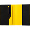 Обложка для паспорта Multimo, черная с желтым с логотипом в Санкт-Петербурге заказать по выгодной цене в кибермаркете AvroraStore