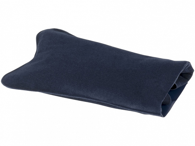 Подушка надувная Detroit, темно-синяя с логотипом в Санкт-Петербурге заказать по выгодной цене в кибермаркете AvroraStore